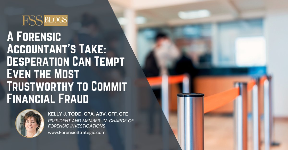Even trustworthy individuals can falter under pressure. The case of Shan Hanes, CEO of Heartland Tri-State Bank, serves as an example of how things can unravel when desperation sets in.  Learn more about this case in our latest blog:forensicstrategic.com/a-forensic-acc…