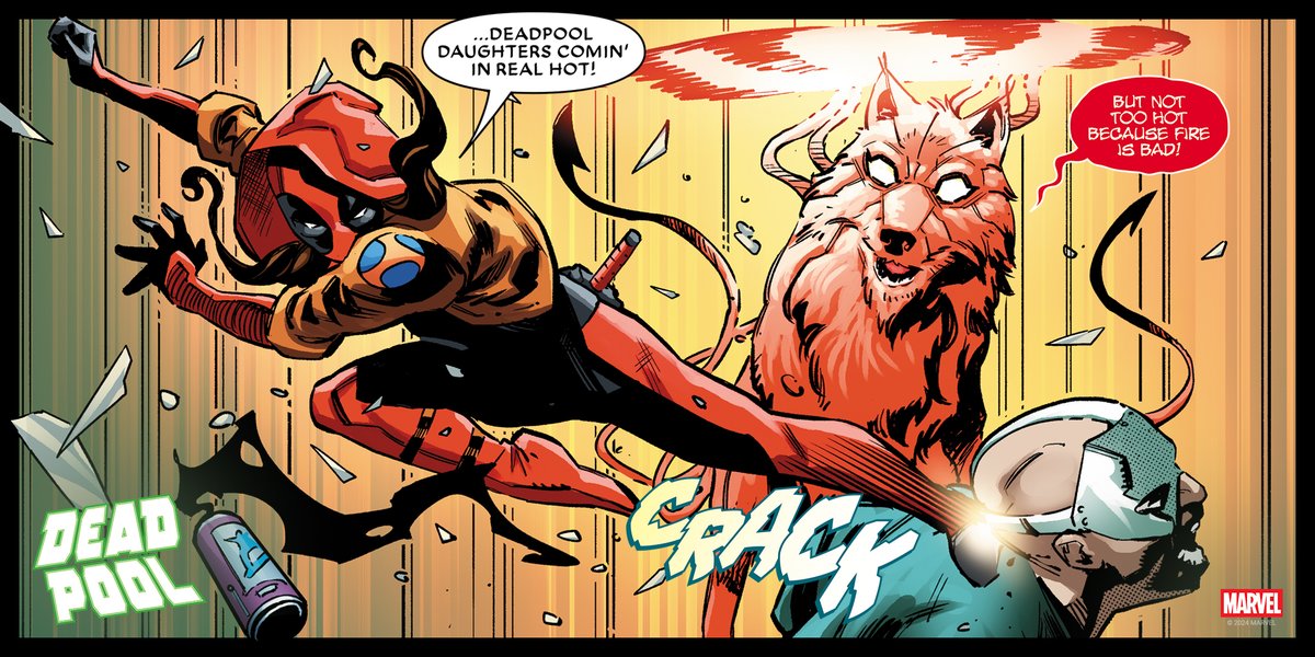 MarvelComicsHQ's tweet image. Make way for Wade's daughter Ellie, the new merc taking on the mantle.