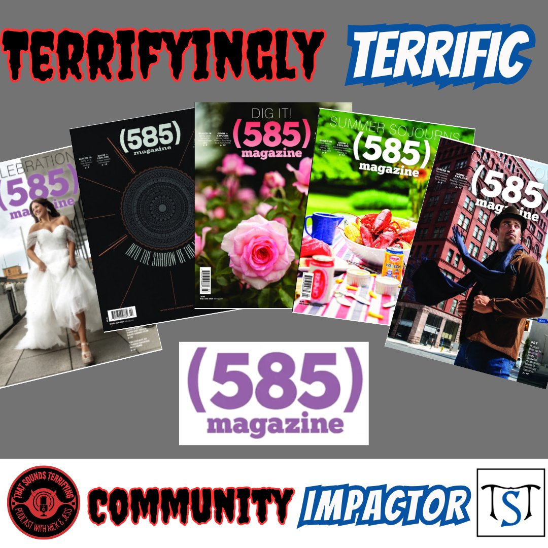 The TST Productions team at <a href="/soundsterrific2/">That Sounds Terrific</a>  and That Sounds Terrifying want to recognize <a href="/585/">585</a> magazine as a Terrifyingly Terrific Impactor! 
#ROC #585Proud #LocalImpact #RochesterNY #CommunityMatters #LocalBusiness #SupportLocal #TerrifyinglyTerrific