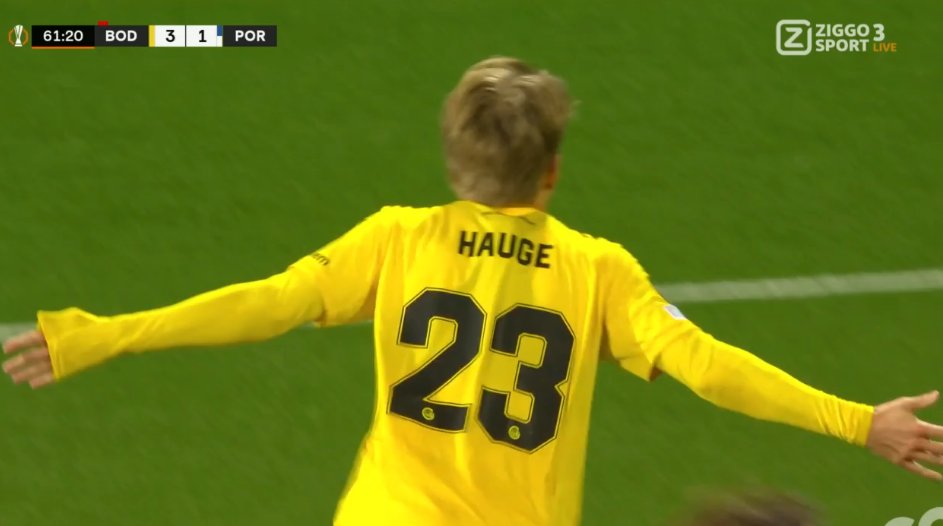 foet247europa's tweet photo. Bodø Glimt 3 Porto 1. Hauge #FKBGFCP #BODFCP #UEL https://t.co/5v2ZMuuMnu