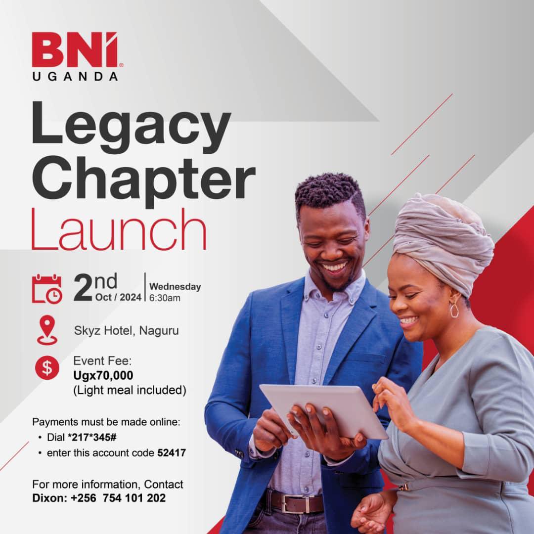 AceArinaitwe's tweet image. Another big day is here.  I will be representing @AcetecC at the @BNIuganda   Legacy chapter launch. @BNI_official_pg 
#contracting #bni #uganda #legacy  #launch