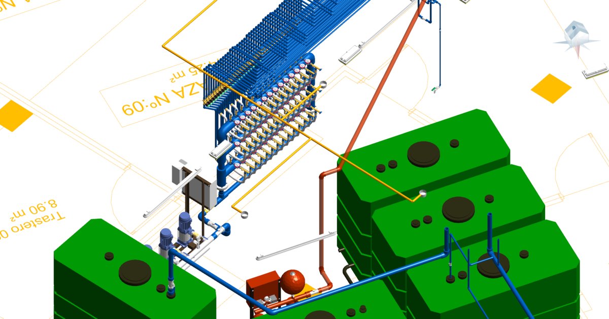 Una sala técnica muy técnica.

#AECO #MEP #OpenBIM

🟢Cálculo y modelado #BIM realizado con el software #TeKton3D de <a href="/iMventa/">iMventa</a>.
🟣Bloques #IFC 🫂 a: <a href="/DetnovSecurity/">Detnov</a>, #Disano, #Ebara y <a href="/ResideoPro/">Resideo Pro</a>.