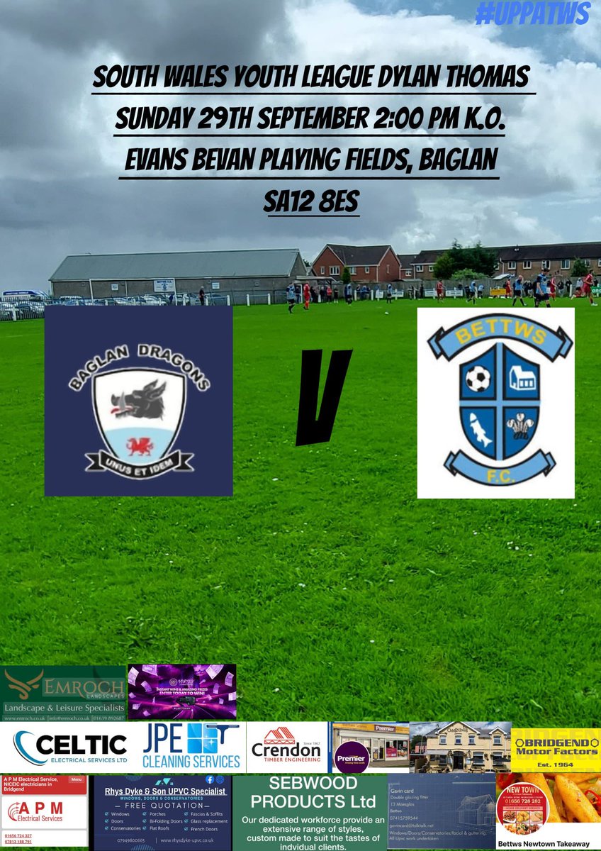 bettws_fc's tweet photo. Our youth back in action on Sunday away to away to @BaglanDragons . #uppatws https://t.co/Hai8qjb3iF