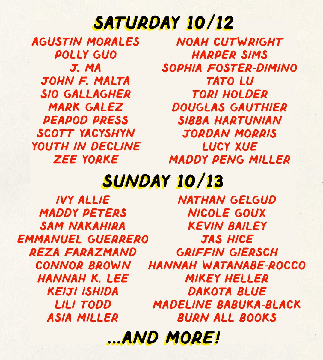 LA peeps - I'll be tabling at <a href="/heavymannerslib/">Heavy Manners</a> on Sunday October 13th. My first comics fair, wow!! Come say hi!