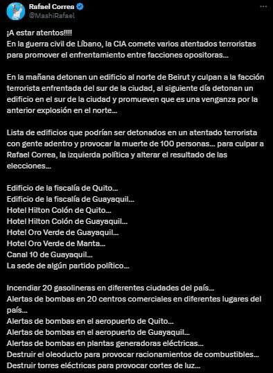 NebelJA's tweet image. A efectos de similitud, en los dos países donde el socialismo a perdido totalmente su espacio. Los sucesos con acciones y reacciones son totalmente iguales. Que agenda que tiene ese grupo de puebla, mama 🥲
PIENSA MAL Y ACERTARÁS! 🇪🇨🇦🇷
#Guapulo #QuitoArde #Quito #Ecuador