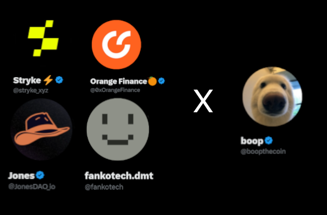 boopthecoin's tweet photo. No other community has this many defi integrations. @arbitrum is home.

@stryke_xyz 
@0xOrangeFinance 
@JonesDAO_io 
@fankotech https://t.co/28GGffHK3y