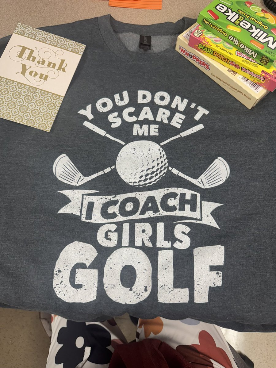 The sweetest gifts from the sweetest girls! I 💜💛 being your coach!