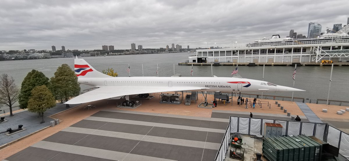birrlad's tweet photo. BA Concorde G-BOAD @ussintrepid in Manhattan, New York.
#avgeek #aviation #concorde #britishairways #speedbird #ussintrepid #newyork #manhattan https://t.co/FuhiPIrMf3