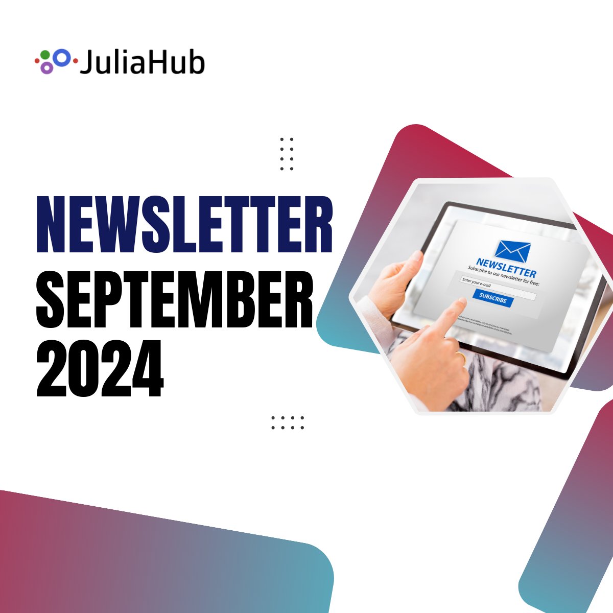 JuliaHub_Inc's tweet image. Check out our monthly #newsletter for the latest Julia news and global events, including a collection of #JuliaCon 2024 videos now available on #YouTube. Click here for more details!
info.juliahub.com/blog/newslette… #julialang