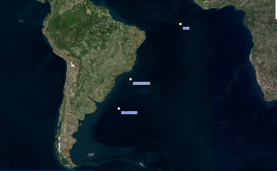 Some interesting locations for our tagged #shearwaters. Two #birds using the mid-Atlantic and 3 birds are now south of the equator! Will we have any breeders?! Stay tuned!
#trackseabirds #BirdsOfTwitter #research #scicomm