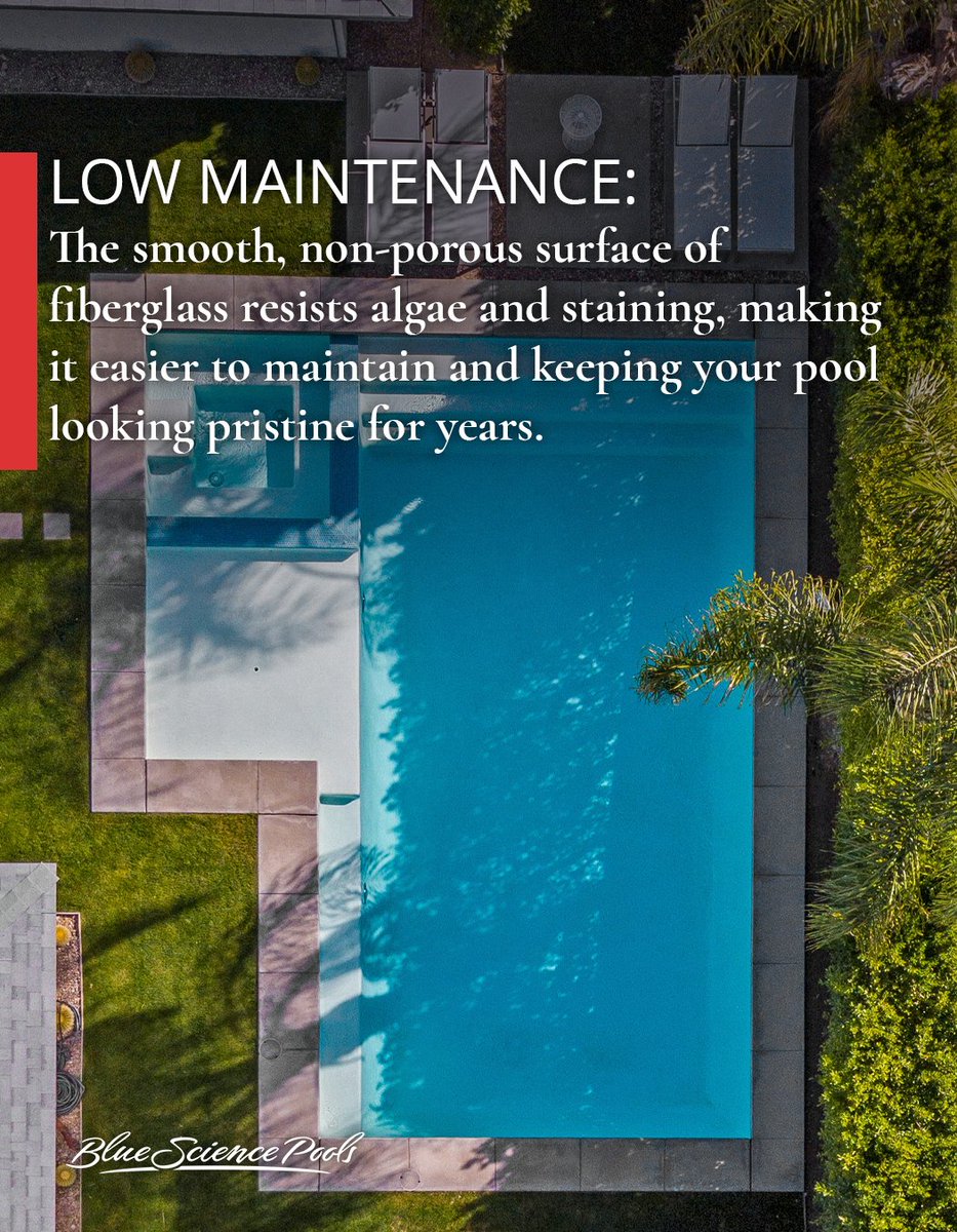 bluescience's tweet image. Invest in a pool that offers lasting beauty and durability. Discover more about our lifetime-guaranteed fiberglass pools today!

#FiberglassPools #Durability #LifetimeWarranty #PoolInvestment #LongLasting #LowMaintenance #StructuralStrength