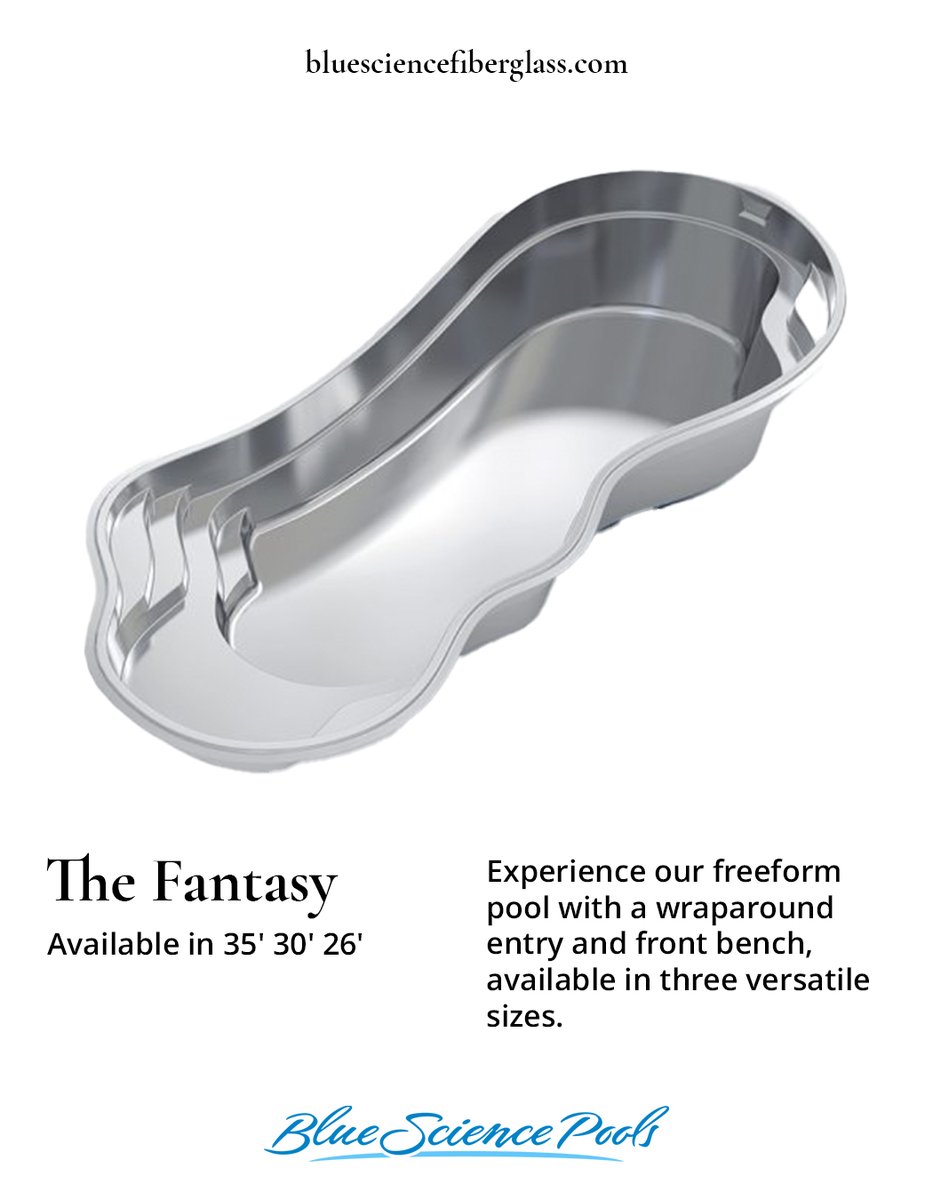 bluescience's tweet image. The Fantasy pool. Available in three sizes, it offers endless landscaping possibilities and convenience with entry steps at both ends. Explore more and find your perfect fit! 🏊‍♂️✨

Contact US dm TO GET A QUOTE

#FreeformPool #LuxurySwimming #BackyardDesign #PoolFeatures