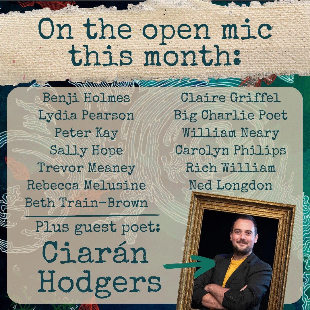 PeterKa29830408's tweet image. Here's the incredible line-up for this month’s Wordarium open mic!  #TheWordarium #CiaranHodgers #Solastalgia #LancasterPoetry #LivePoetry #SpokenWord #OpenMic #PerformancePoetry #PoetryCommunity  #SupportLocalPoets #PoetryLaunch #LiteratureEvents