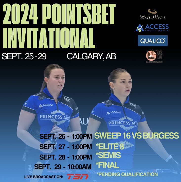 We are headed to Calgary, AB this weekend for the Pointsbet Invitational! The event will be broadcast live on TSN!! You can also stay tuned for results here!