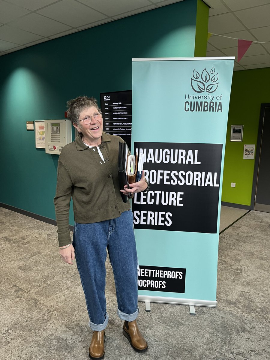 suebecks's tweet photo. An absolute privilege to attend
Amanda Taylor-Beswickโs
@AMTaylor66 Inaugural Professorial Lecture at the University of Cumbria
#UOCPROFS
#MEETTHEPROFS https://t.co/7WVWIHKC0D