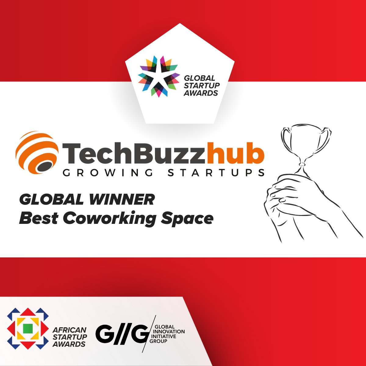 AfricanGSAwards's tweet image. 🎉 Huge congratulations to TechBuzz Hub from Uganda for winning Best Co-Working Space at the Global Startup Awards! 🌍🏆 #GlobalWinners #Innovation #CoWorking #Uganda #GSA #TechBuzzHub
You’ve hit the Free plan limit