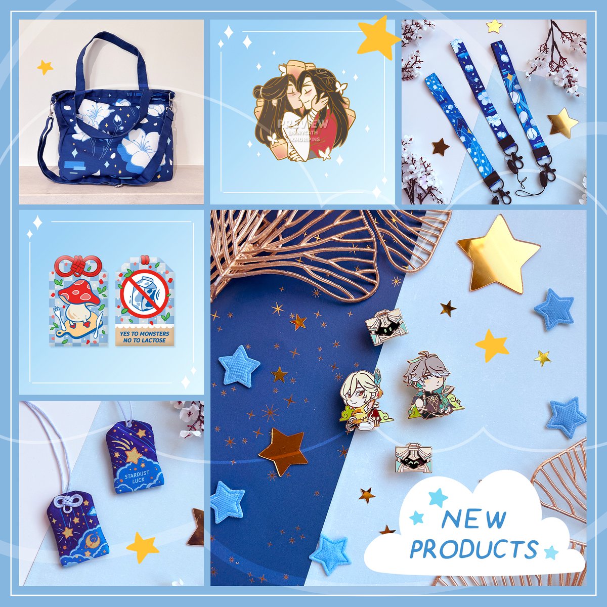 sinycath's tweet image. ✨Shop is LIVE!✨ New pin collection, new flower pins, new #GenshinImpact  pins, new bags, new omamori, new #Hualian pin!! 🌸❤️ Link &amp;amp; notes in the replies 💙 RTs are super appreciated!💗
