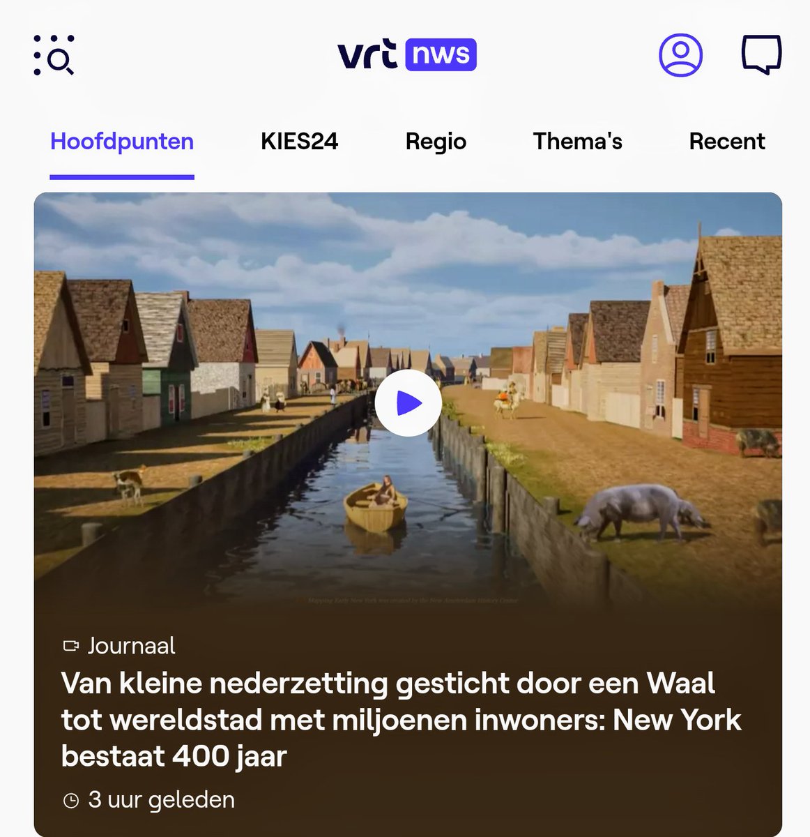 Dat een Rijnlander uit Wezel vijf jaar in Nieuw-Amsterdam verbleef en er vermoedelijk niet eens met de koop van Manhattan van doen had, wordt bij de Vlaamse Radio en Televisie bij tijd en wijle gevierd als een Waalse triomf. #België