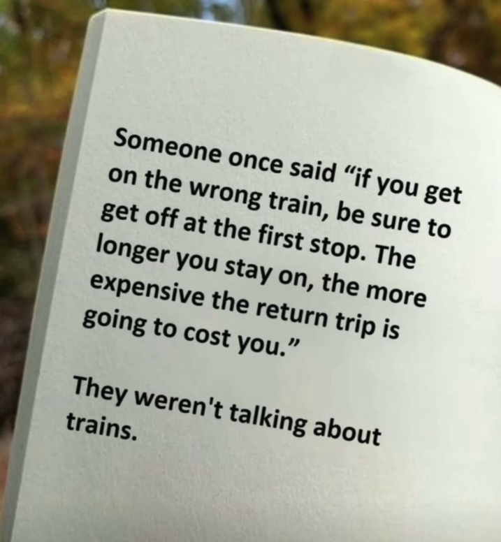 joelcarverceo's tweet photo. It's never too late to change course. Embrace a new direction if the one you’re on no longer serves you!

#changetrains #change #tunein https://t.co/ie2mRCek4X