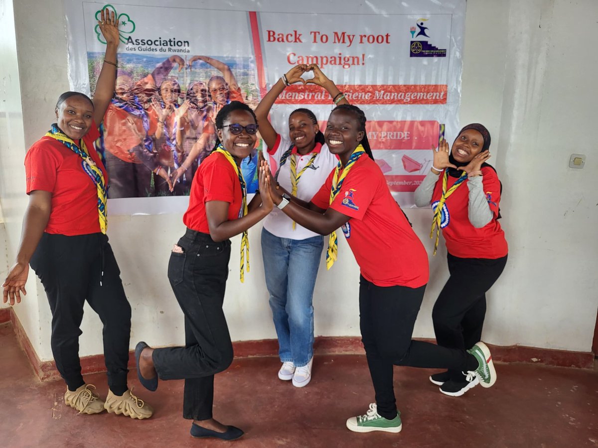 YessGirlsRwanda's tweet photo. It was a pleasure to be with yess professional and volunteer participants and taskforce members.#backtomyroot #myperiodmypride
@guidesrwanda @Norecno @wagggsworld @YessMovement @africa_region https://t.co/UiseJQsgBu