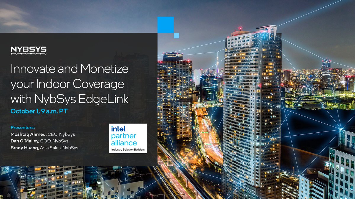IntelSoftware's tweet image. Learn how to transform your #Private5G network! Hear industry experts from @nybsys explain how EdgeLink supports real-time operations with sub-millisecond latency, making it perfect for robotics and #AI integration. Register for the webinar now: intel.ly/4eBl35L