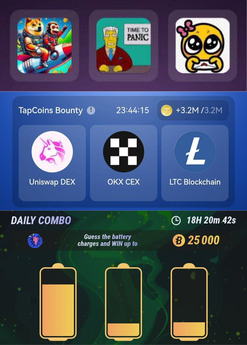airdrop_combo's tweet photo. Today combo 25 Sep 24
#Baboon 👉https://t.co/VtlydVQ2Ka
#Goldverse 👉https://t.co/saohsVpztR
#Tapcoin 👉https://t.co/6ZjKxK3xS2
#OrbitonX 👉https://t.co/ln2j1M0EeJ
#Hashcats 👉https://t.co/8KfMtXcZHz
#TONPiratekings 👉https://t.co/ze9YCZMxOE
#Pixelverse 👉https://t.co/HLfFRwOp6m https://t.co/n5noFkk0rC