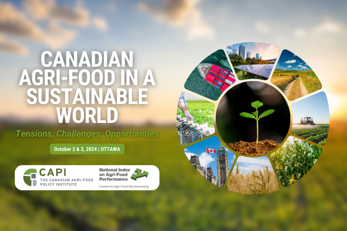 🚨 Only One Week to Go! 🚨 

The Canadian Agri-Food in a Sustainable World conference is just one week away! Join us on October 2-3 in #Ottawa for two days of thought-provoking discussions on the future of #sustainability in Canadian agriculture and food. capi-icpa.ca/canadian-agri-…
