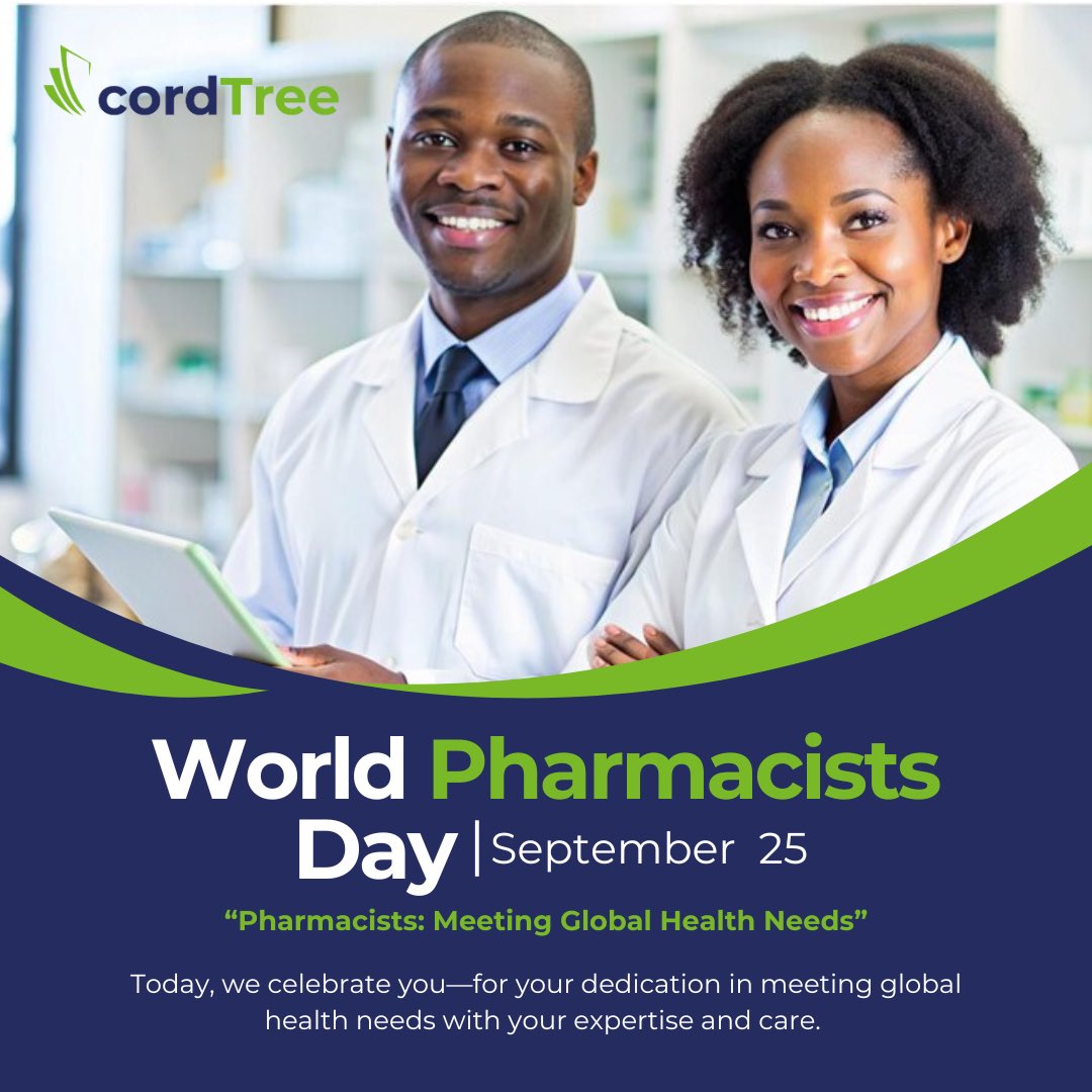 cordTreeHQ's tweet image. Happy World Pharmacists’ Day, Pharms!

We celebrate you. Remember to celebrate yourself too. You’re doing amazing. 👍🏾

#WorldPharmacistDay2024 #cordTree #psgh