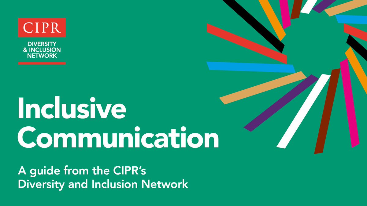 Chartered Institute of Public Relations (@cipr_global) on Twitter photo Inclusive comms is a year-round endeavour and our guide offers practical steps for creating truly representative communications.
CIPR member <a href="/paul_compton/">Paul Compton Chart.PR MCIPR</a> calls it "superb" and "essential reading for every PR pro".
Download now: bit.ly/3TEqbOe
#NationalInclusionWeek Inclusive comms is a year-round endeavour and our guide offers practical steps for creating truly representative communications.
CIPR member <a href="/paul_compton/">Paul Compton Chart.PR MCIPR</a> calls it "superb" and "essential reading for every PR pro".
Download now: bit.ly/3TEqbOe
#NationalInclusionWeek