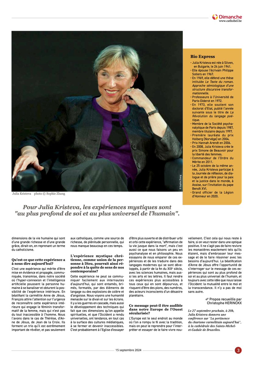 Julia Kristeva (@jkristeva) on Twitter photo 