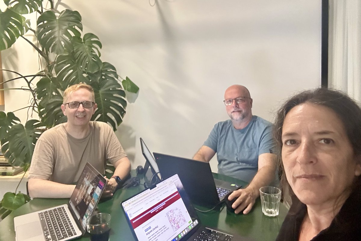 Toma Tasovac (@ttasovac) on Twitter photo Delighted to be hosting <a href="/SinaiRusinek/">Sinai Rusinek</a> <a href="/DH_Development/">DHDevelopment 🎗️</a> at the BCDH this week as part of the <a href="/ATRIUM_EU/">ATRIUM Research | @atrium-eu.bsky.social</a> Transnational Access Scheme. But enough with TEI workflows and gazetteers for today! And hello to ćevapčići and apricot schnapps! We’ll be on our way soon… Delighted to be hosting <a href="/SinaiRusinek/">Sinai Rusinek</a> <a href="/DH_Development/">DHDevelopment 🎗️</a> at the BCDH this week as part of the <a href="/ATRIUM_EU/">ATRIUM Research | @atrium-eu.bsky.social</a> Transnational Access Scheme. But enough with TEI workflows and gazetteers for today! And hello to ćevapčići and apricot schnapps! We’ll be on our way soon…