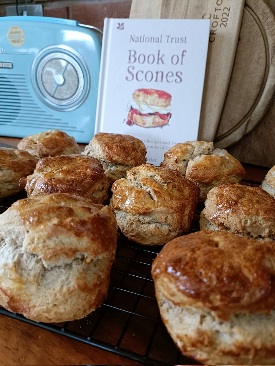 pearle44's tweet photo. @nt_scones these smell amazing and very autumnal....Apple &amp; Cinnamon scones 😋 this little book was a great buy 😁 https://t.co/ReMqjxcSGC