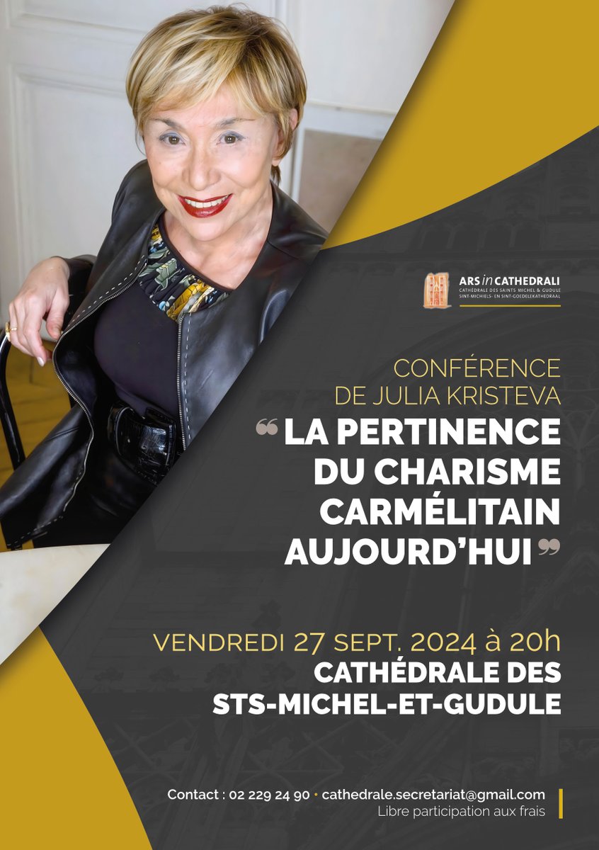 Conférence de Julia Kristeva, donnée dans le contexte de la béatification de Soeur Anne de Jésus, carmélite du XVIème siècle, par le Pape François lors de la messe pontificale du dimanche 29 septembre au stade Roi Baudouin.

catho-bruxelles.be/events/27-sept…

kristeva.fr/bruxelles_27se…