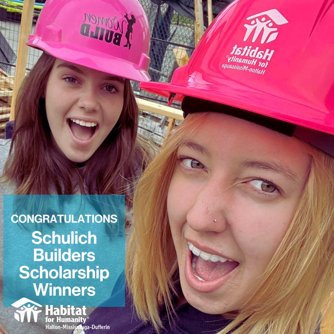 HabitatHMD's tweet photo. Congrats Aaliyah &amp; Ava for being awarded the prestigious Schulich Builders Scholarship!

This prestigious scholarship will support their studies in Construction Engineering Technician programs @MohawkCollege, helping them continue their journey as leaders in the skilled trades. https://t.co/db6ACM7vH8