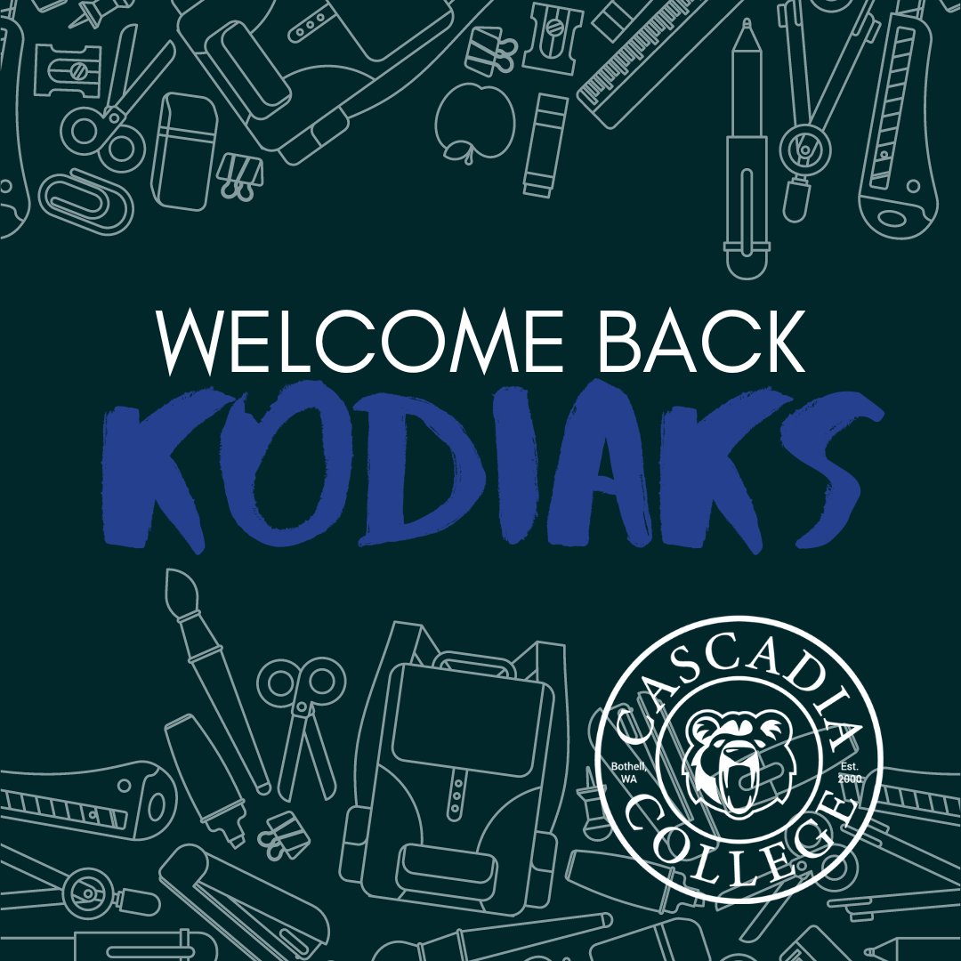 🐻 Welcome to Fall Quarter, Kodiaks! Returning? Nice to see you again! First time? We've got you. Visit any of the welcome tables, the welcome desk, or Kodiak Corner for any directions, schedule questions, or a friendly face! We're glad you're here.