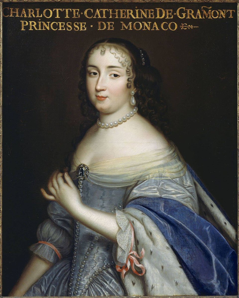 Catherine Charlotte de Gramont was Princess of Monaco from 1662 to 1678 as the consort of Prince Louis I, and was once a mistress of Louis XIV of France .