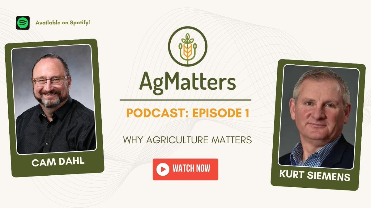 🎙️Episode 1 of AgMatters is live! Dive into the impact of agricultural policy in Manitoba with Cam Dahl (<a href="/ManitobaPork/">Manitoba Pork</a>) &amp; Kurt Siemens (<a href="/eggsaregreat/">Kurt Siemens</a>).

Why do these policies matter for farmers, consumers, &amp; the environment? Find out now! 🎧👇

youtube.com/watch?v=PHsVfM…