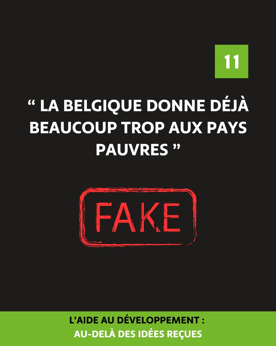 ➡️La 🇧🇪 ne consacre que 0,44% de son RNB à la coopération au développement
➡️C'est en-dessous de la moyenne européenne
➡️TOUS nos pays voisins 🇫🇷🇱🇺🇩🇪🇳🇱 consacrent une part plus importante de leur RNB à la coopération au développement

+ d'infos &amp; sources 👉cncd.be/sept-idees-fau…
