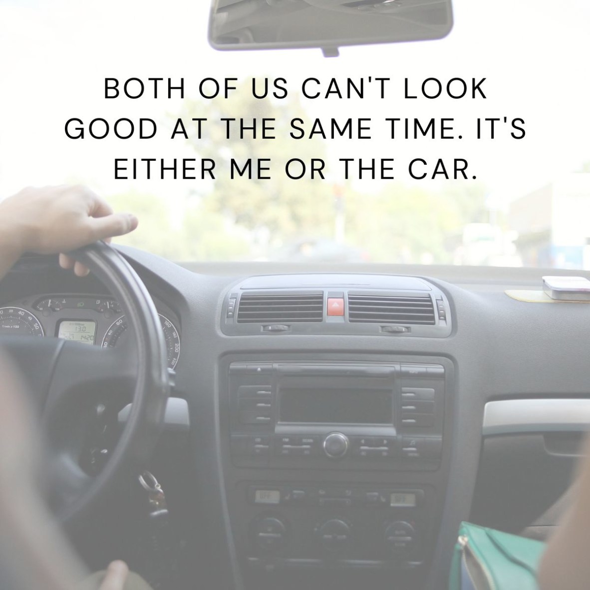 springfieldwyle's tweet photo. How about you: is it you or the car? 😂 https://t.co/FhCFf4Sojn