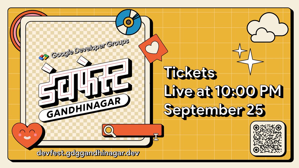 GDG_Gandhinagar's tweet photo. GET READY! 📷

Tickets for #DevfestGandhinagar, the most awaited event of the year, are launching today at 10PM! 📷 
Stay tuned for updates.

Follow us for exclusive announcements. 

🔗: https://t.co/A4sGoqi3mt

#DevfestGnr #GDGGnr #ComingSoon https://t.co/eU8mxftAZ3
