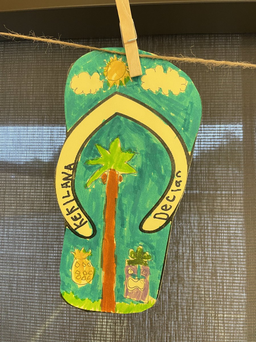 MrsGreensClass_'s tweet photo. Gr. 2/3s are celebrating our classroom theme... ALOHA! Their Hawaiian names are very unique! 🏝️ @stjcatholic https://t.co/GkF6WhQcvM