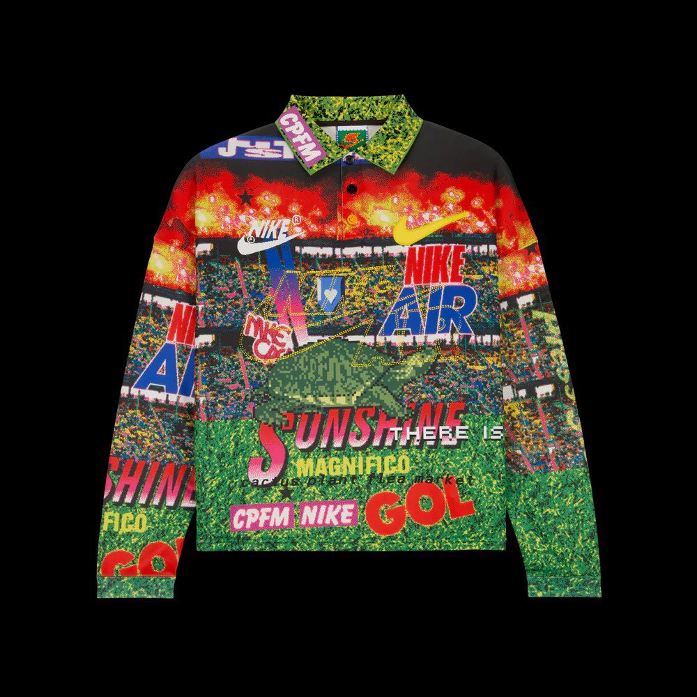Nike ポロシャツ(ナイキ) CPFM Longsleeve Polo Nike x Cactus Plant Flea Market Longsleeve Polo Natural
