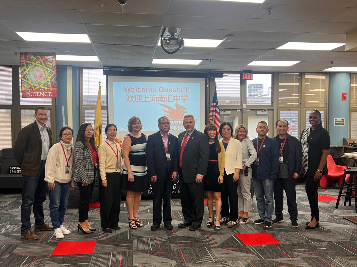 LTPS1's tweet photo. Today, LHS welcomed students &amp; administrators from Shanghai Nanhui High School for a cultural &amp; educational exchange. Chinese students paired with LHS students to attend classes, while principal Dr. Adam gave the visiting administrators a tour of LHS. @dadamltps #LTPSThisIsUs https://t.co/rmKIRF5f4c