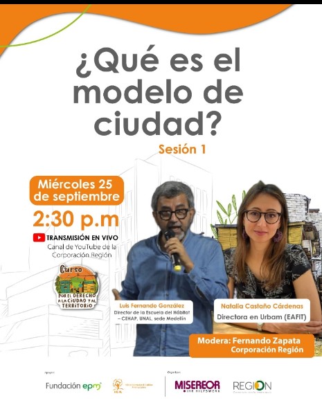 Cordialmente invitadas e invitados a esta conversación sobre Modelo de Ciudad en el Valle de Aburrá. Una conversa necesaria para la discusión sobre la renovación y ajuste de varios planes de ordenamiento territorial (Envigado, Bello y Medellín).