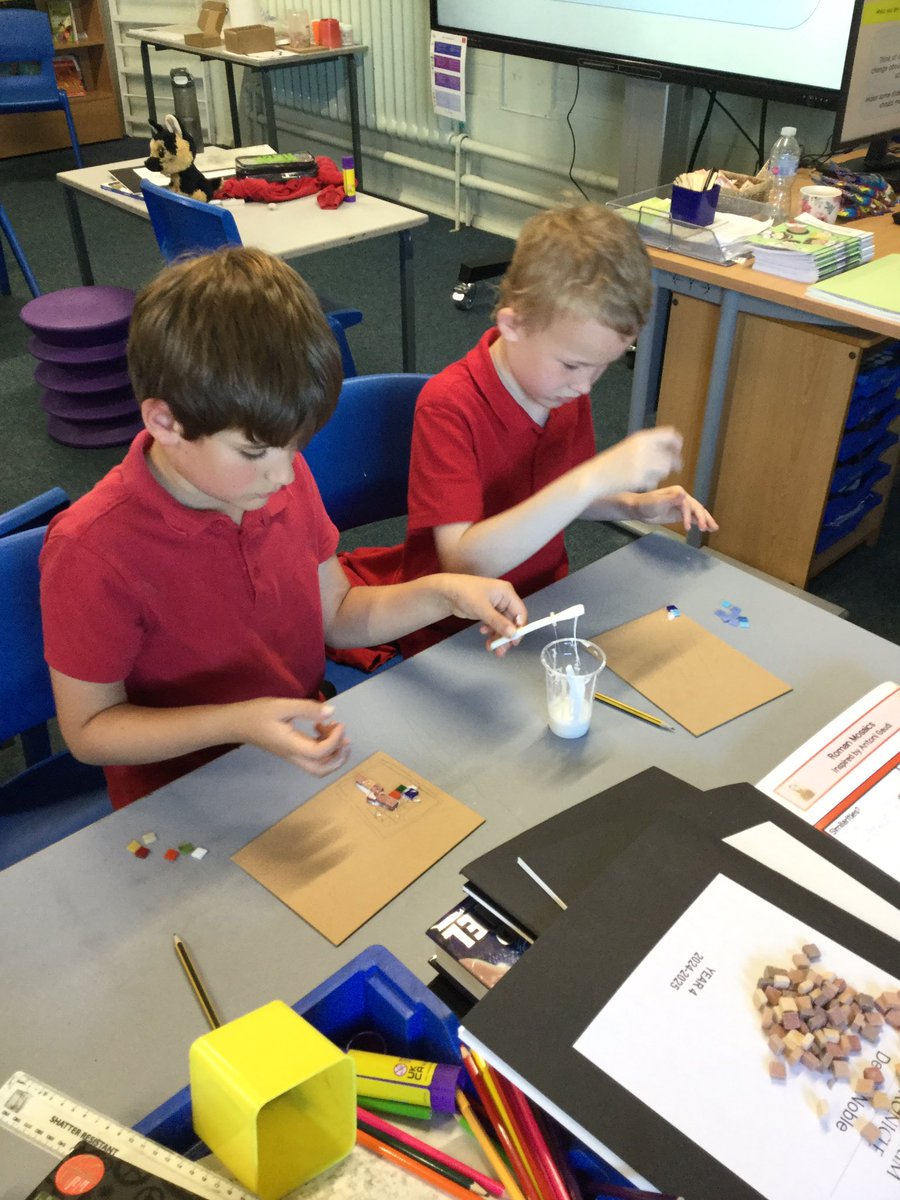 Creating mosaics inspired by either Anton Gaudi’s bright, colourful designs or the Roman more pattern centred approach. <a href="/HaxbyRoad/">Haxby Road Academy</a>
