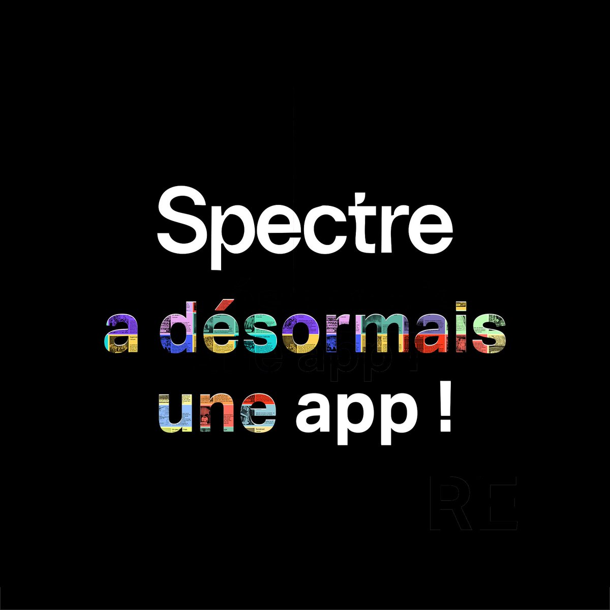 1- Spectre a son app, récemment mise à jour ! 

Toujours pas de pub 🤮, pas d'abonnement 🔑, pas de cookies 🍪, pas de données perso collectées 🕵️‍♀️, 

Mais par contre :
❤️ choix vos podcasts préférés,
📚 listes de lecture,
📡 écoute hors ligne.  

spectremedia.org/news/spectre-a…