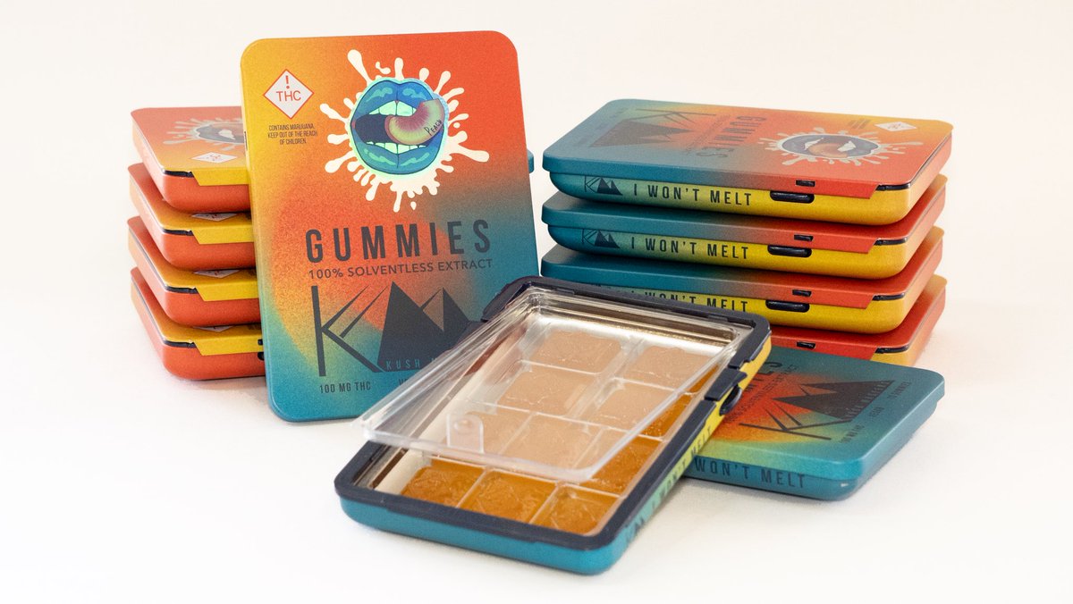 Satisfy your sweet tooth with peach gummies - bursting with flavor in every bite!! 🍑💥 

#Peaches #edibles