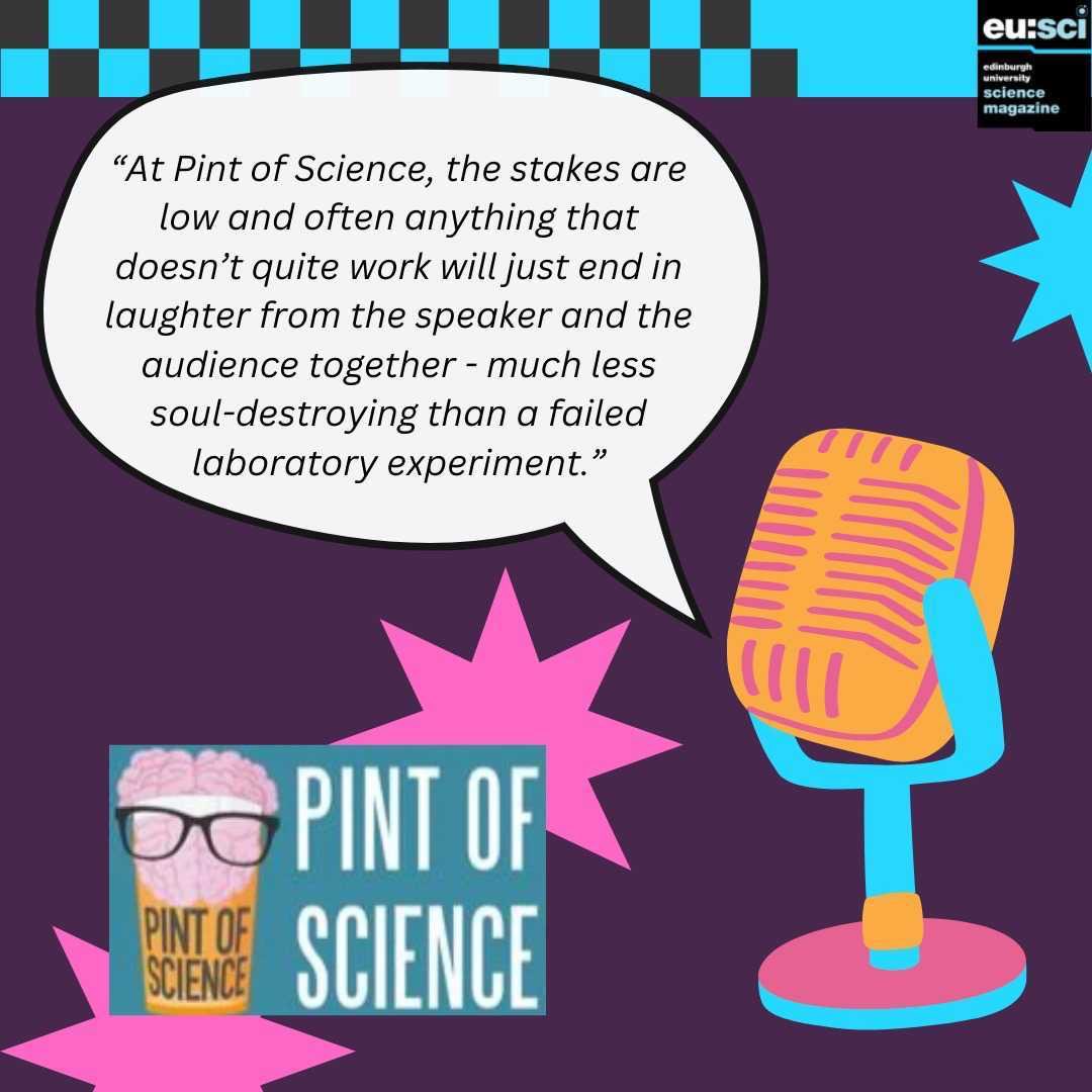 eusci's tweet image. A Scientist Walks into a Bar…🍻

⚗️Katie Pickup  shares how Pint of Science brings science to the public and serves as a vital space for scientists to cross disciplines and explore new skills in a laughter-filled setting.

Read in #Issue32 .Link in bio📖

Writer:@_KatiePickup