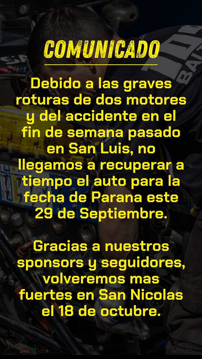 DMTeamOk's tweet image. COMUNICADO;