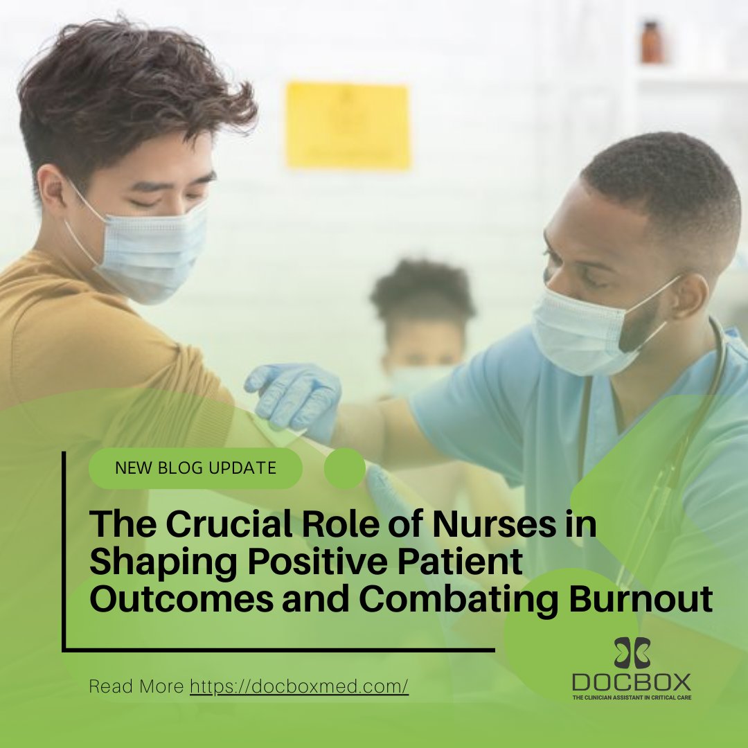🌟 Nurses: Shaping Patient Outcomes &amp; Combating Burnout 🌟 
Nurses are vital to care and support but face burnout risks. Learn how to improve their work environment and patient care. 
📖 Read more: docboxmed.com/the-crucial-ro…
#Nursing #PatientCare #BurnoutPrevention #HealthTech